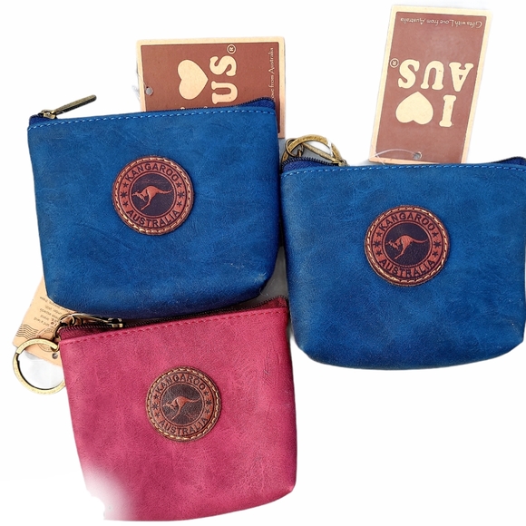 Kangaroo Australia Leather Zipper Change P… - Picture 1 of 2